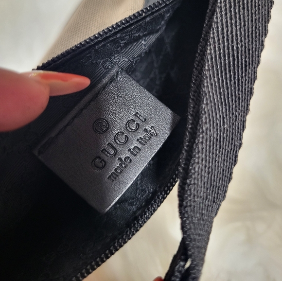 Gucci | Baguette Sherry Shoulder Bag | Beige \ Black Y2K - Picture 9 of 15